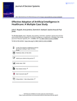 Effective adoption of artificial intelligence in healthcare : A multiple case study