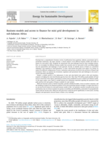 Business models and access to finance for mini grid development in sub-Saharan Africa