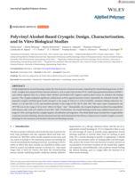 Polyvinyl alcohol-based cryogels : Design, characterization, and in vitro biological studies