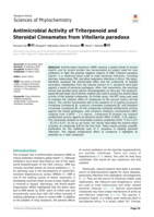 Antimicrobial activity of triterpenoid and steroidal Cinnamates from vitellaria paradoxa