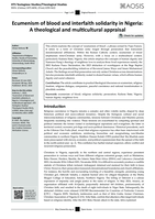 Ecumenism of blood and interfaith solidarity in Nigeria : A theological and multicultural appraisal