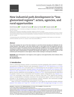 New industrial path development in "less glamorized regions": actors, agencies, and rural opportunities