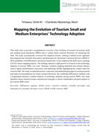 Mapping the evolution of tourism small and medium enterprises’ technology adoption
