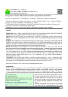 Comparative evaluation of the cholesterol and fatty acid profile of some beef cuts