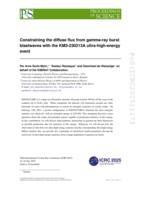 Constraining the diffuse flux from gamma-ray burst blastwaves with the KM3-230213A ultra-high-energy event