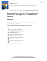 Device-switching and internet access : enablers of television viewing during load shedding in Gauteng