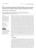 HIV and sustainable development: Integrating religion, culture, and science infrastructure for a holistic treatment acceptance and adherence in Kenya