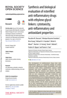 Synthesis and biological evaluation of esterified anti-inflammatory drugs with ethylene glycol linkers: cytotoxicity, anti-inflammatory and antioxidant properties