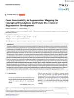 From sustainability to regeneration : mapping the conceptual foundations and future directions of regenerative development