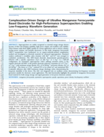 Complexation-driven design of ultrafine manganese ferrocyanide-based electrodes for high-performance supercapacitors enabling low-frequency waveform generation
