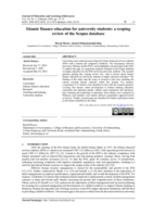 Islamic finance education for university students: a scoping review of the Scopus database