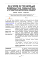 Corporate governance and digitalisation : A bibliometric-systematic literature review