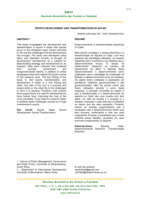 Sports development and transformation in Qatar
