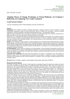Adapting theory of change workshops to virtual platforms : An evaluator’s reflections on conducting ToCs under lockdown