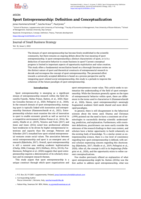 Sport entrepreneurship : Definition and conceptualization