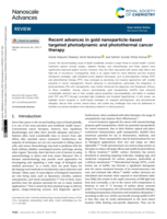 Recent advances in gold nanoparticle-based targeted photodynamic and photothermal cancer therapy
