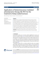 Applications of bioluminescence-mediated photodynamic therapy (BL-PDT) for the treatment of deep-seated tumours