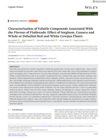 Characterisation of volatile compounds associated with the flavour of flatbreads : Effect of sorghum, cassava and whole or dehulled red and white cowpea flours