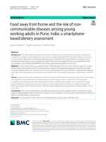 Food away from home and the risk of non-communicable diseases among young working adults in Pune, India: a smartphone-based dietary assessment