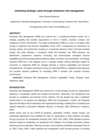 Unlocking strategic value through enterprise risk management