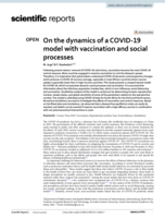 On the dynamics of a COVID-19 model with vaccination and social processes