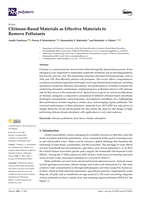Chitosan-based materials as effective materials to remove pollutants