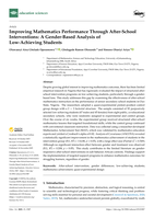 Improving mathematics performance through after-school interventions : A gender-based analysis of low-achieving students