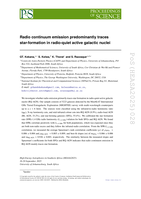 Radio continuum emission predominantly traces star-formation in radio-quiet active galactic nuclei