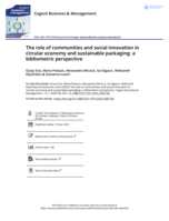 The role of communities and social innovation in circular economy and sustainable packaging: a bibliometric perspective