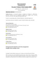 Entrepreneurial intention and risk management: Insights from multiple crises