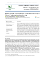 Evidence ignored? Unpacking barriers to evaluation use in the city of Tshwane’s indigent programme exit strategy