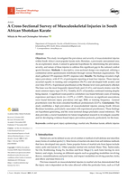 A cross-sectional survey of musculoskeletal injuries in South African shotokan karate