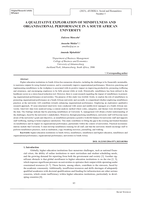A qualitative exploration of mindfulness and organisational performance in a South African university