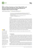 Effect of okara inclusion on starch digestibility and phenolic-related health-promoting properties of sorghum-based instant porridges