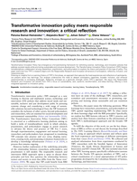 Transformative innovation policy meets responsible research and innovation: a critical reflection