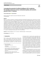 Leveraging the potential of artificial intelligence&nbsp;(AI) in exploring the interplay among tax revenue, institutional quality, and economic growth in the G-7 countries