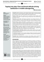 Tapping into play: Flow and brand attitude driving satisfaction in mobile advergaming