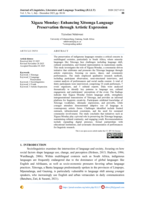  Xigaza Monday : Enhancing xitsonga language preservation through artistic expression