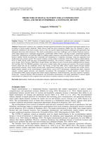 Predictors of digital digital maturity for accomodation small-and micro enterprises : A systematic review