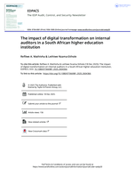 The impact of digital transformation on internal auditors in a South African higher education institution