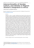 Intersectionality of gender, culture, and identity politics in migrant women’s integration in Africa