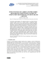 Effectiveness of carbon and PBO fabric-reinforced cementitious matrix to strengthen reinforced concrete beams- A review