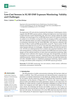 Low-cost sensors in 5G RF-EMF exposure monitoring : Validity and challenges