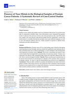 Presence of trace metals in the biological samples of prostate cancer patients : A systematic review of case-control studies