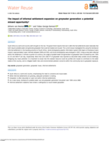 The impact of informal settlement expansion on greywater generation: a potential missed opportunity?