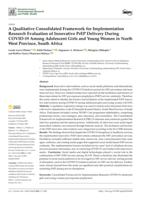 A qualitative consolidated framework for implementation research evaluation of innovative PrEP delivery during COVID-19 among adolescent girls and young women in North West province, South Africa