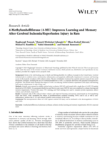 4-Methylumbelliferone (4-MU) improves learning and memory after cerebral ischemia/reperfusion injury in rats