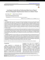 South African professional black soccer players’ electrocardiographic repolarization patterns in athlete’s heart : A case report