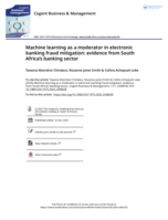 Machine learning as a moderator in electronic banking fraud mitigation: evidence from South Africa's banking sector