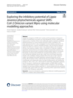 Exploring the inhibitory potential of Lippia Javanica phytochemicals against SARS-CoV-2 Omicron variant Mpro using molecular modelling approaches
